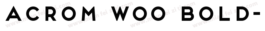 Acrom W00 Bold字体转换
